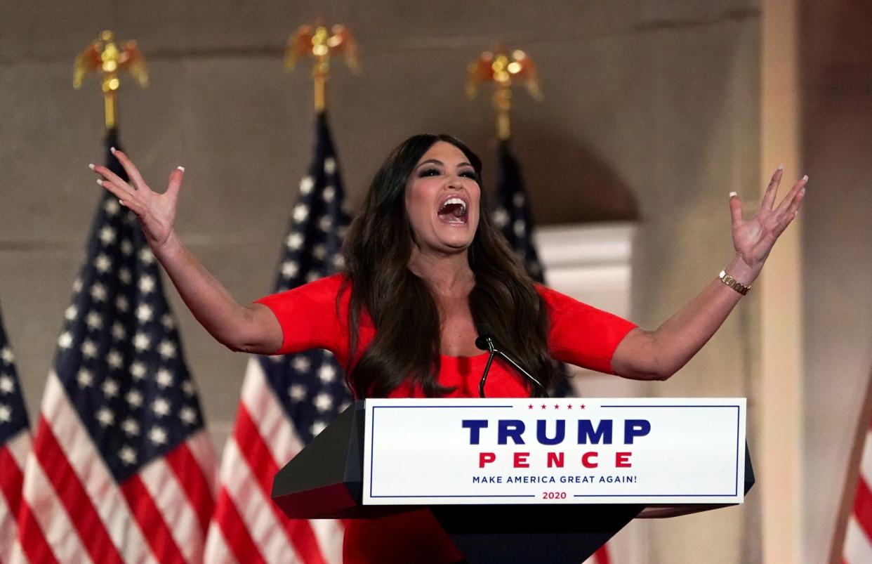 Kimberly Guilfoyle speaks at the Republican National Convention on 24 August, 2020: REUTERS