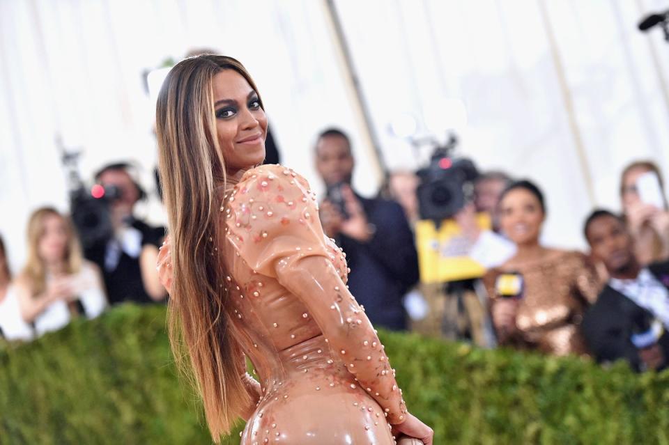 Beyoncé at the Met Gala, 2016, wearing Givenchy Haute Couture ( Getty Images North America)