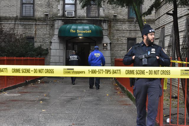 <p>Kyle Mazza/TheNEWS2/ZUMA/SplashNews</p> Police attend the family home in New York City