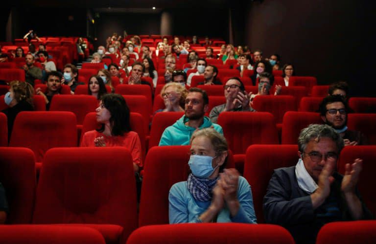 Des spectateurs au cinéma le 21 juin 2020 à Paris - Abdulmonam Eassa © 2019 AFP