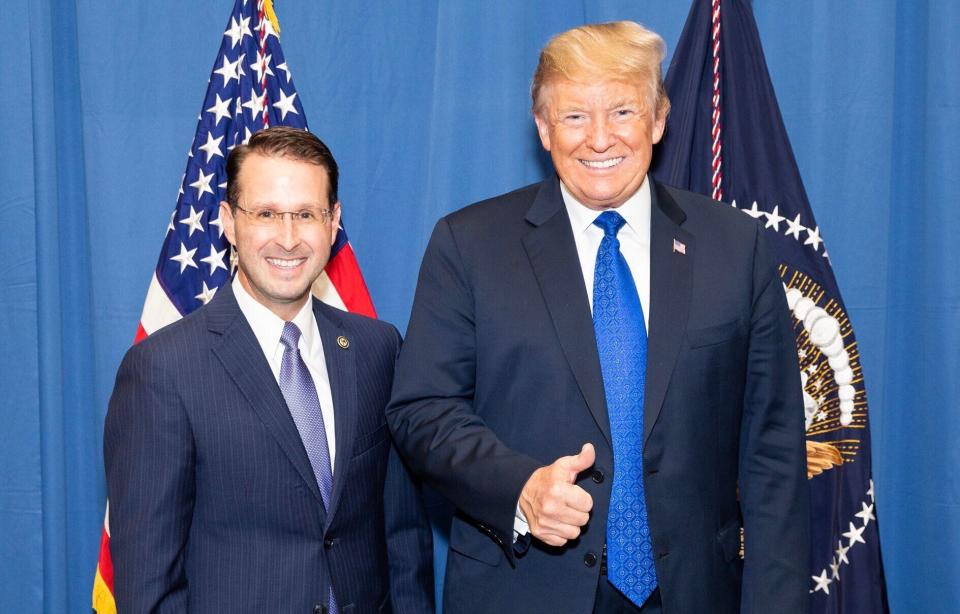 U.S. Attorney Michael Dunavant with President Donald Trump, who appointed him. (Photo: White House Photo by Shealah Craighead via Twitter)