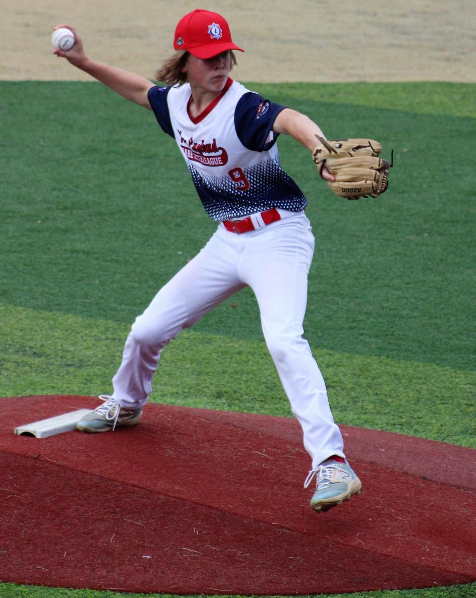 Dover's Owen Lovering delivers a pitch during Friday's opening game of the Cal Ripken 12-year-old World Series in Branson, Missouri. Dover fell to Black Hills, Washington on Saturday, 7-6, and is now 1-1 in pool play. Dover will play West Raleigh, North Carolina on Sunday.