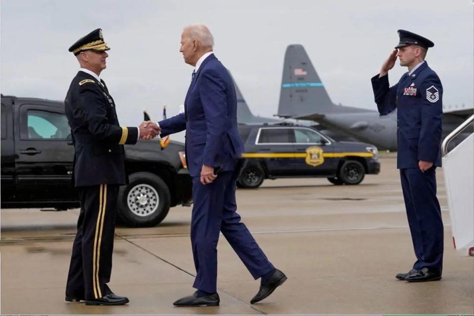 President Joe Biden is escorted by upward of 50 Delaware State Police troopers in his visits home, typically running over an entire weekend.