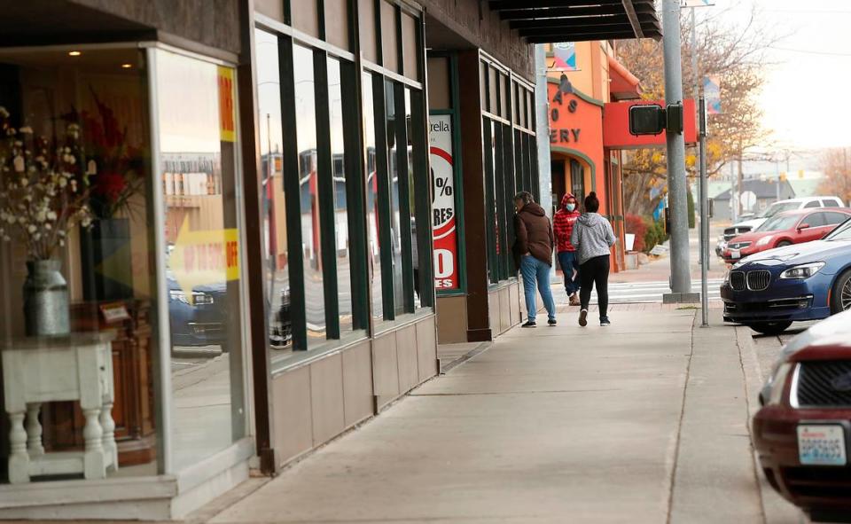 Downtown Pasco business district on North Fourth Avenue near West Clark Street.