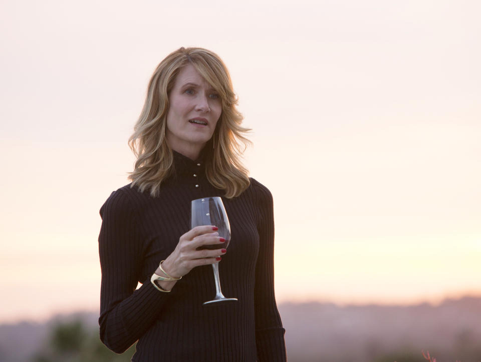 Laura Dern was nominated for a Golden Globe award for Best Supporting Actress in a Limited Series. (Hilary Bronwyn Gayle/HBO via AP)