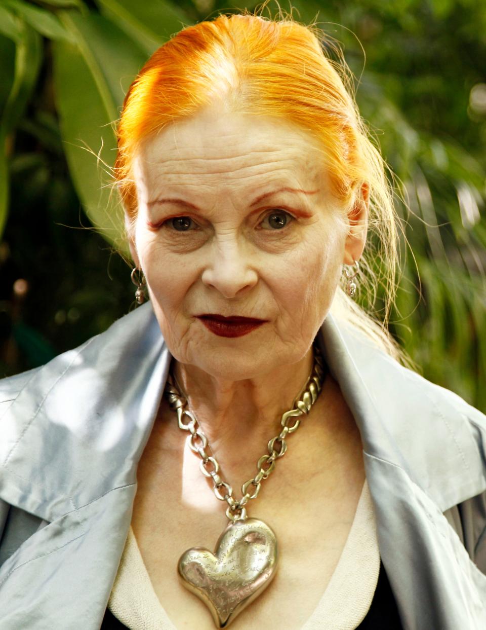 Fashion designer Dame Vivienne Westwood poses for a portrait at the Chateau Marmont hotel in Los Angeles on March 31, 2011.