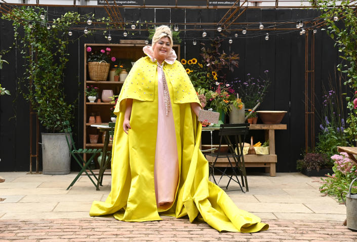 Gemma Collins attends the RHS Chelsea Flower Show on September 20, 2021 in London, England. This year&#39;s RHS Chelsea Flower Show was delayed from its usual spring dates due to the Covid-19 pandemic, which also prompted its cancellation last year. Previously, only two World Wars had caused the event&#39;s suspension. (Photo by Karwai Tang/WireImage)