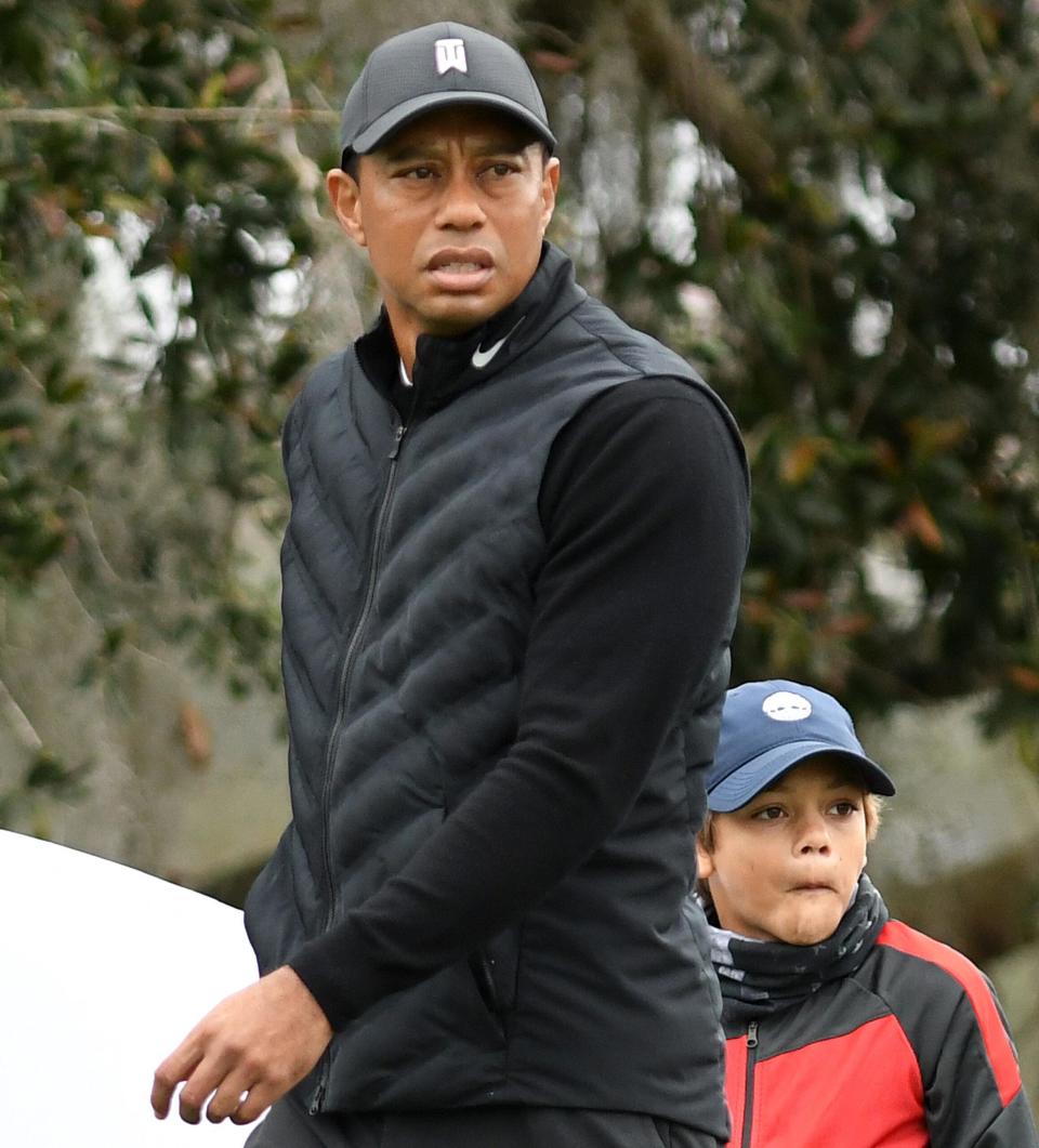 Tiger Woods and Son Charlie Compete at PNC Championship in Orlando