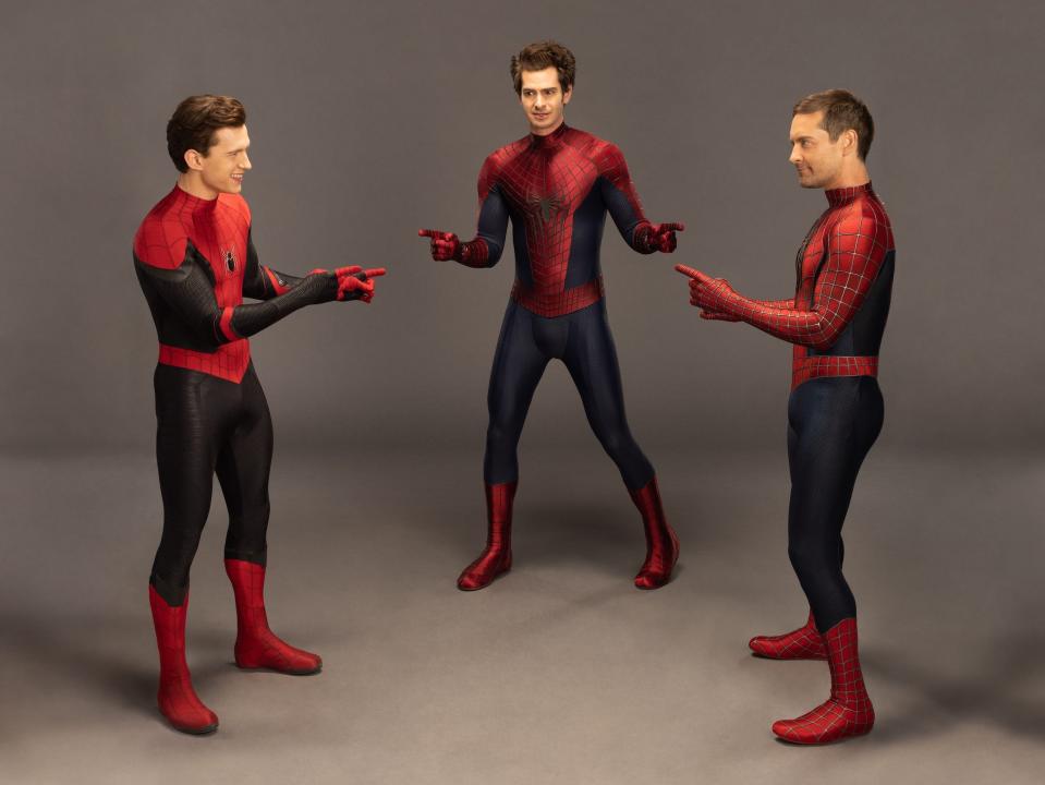 Spider-Man: No Way Home: Tom Holland, Andrew Garfield, Tobey Maguire recreate Spider-Man meme