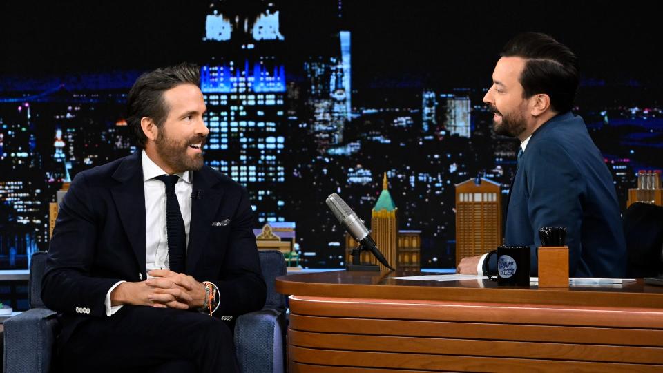 Canadian actor Ryan Reynolds confirmed his interest in owning the Ottawa Senators on The Tonight Show starring Jimmy Fallon on Tuesday. (Getty Images)