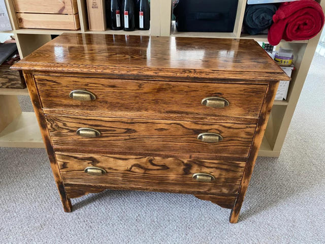 Mid Century Modern Brass & Cedar Steamer Trunk - furniture - by owner -  sale - craigslist