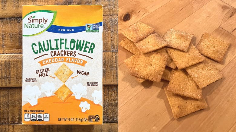 Cheddar Cauliflower Crackers