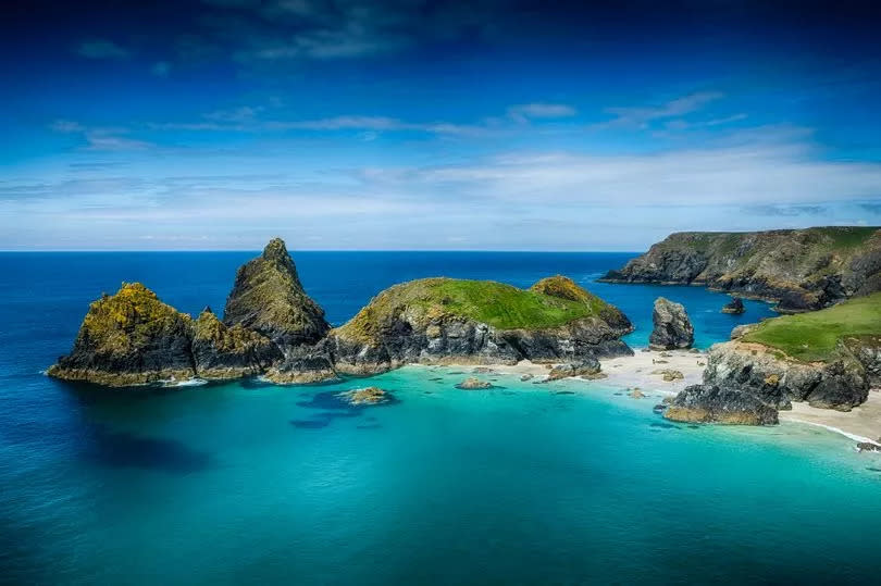 The glorious coastal scenery around Kynance Cove