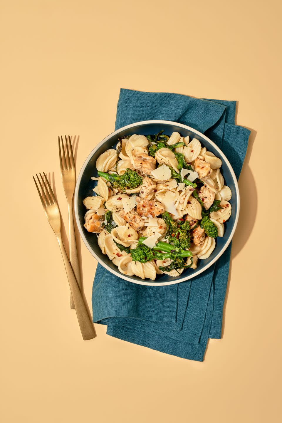 tempeh broccoli rabe orecchiette