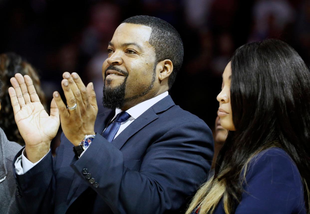 Ice Cube Big3 Basketball (Copyright 2017 The Associated Press. All rights reserved.)