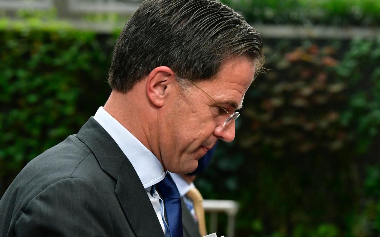 Netherlands' Prime Minister Mark Rutte says he feels 'ashamed' - John Thys /AFP Pool 