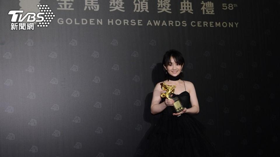 呼聲最高的方郁婷憑藉《美國女孩》奪下最佳新演員獎。（圖／TVBS）