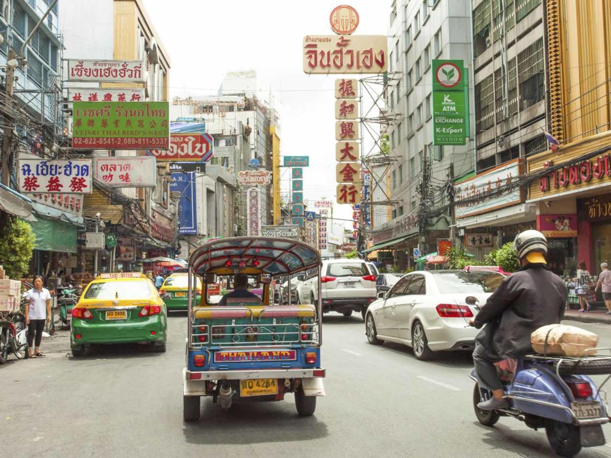 Rush hour: bustling Bangkok is home to 10 million people: Getty