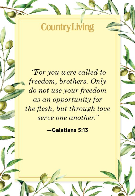 <p>“For you were called to freedom, brothers. Only do not use your freedom as an opportunity for the flesh, but through love serve one another.”</p>