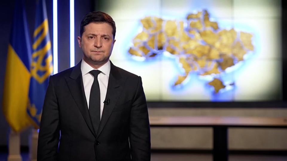 Ukraine president Volodymyr Zelensky says ‘we have no need for another Cold War, or a bloody war’ (Facebook/Volodymyr Zelensky)
