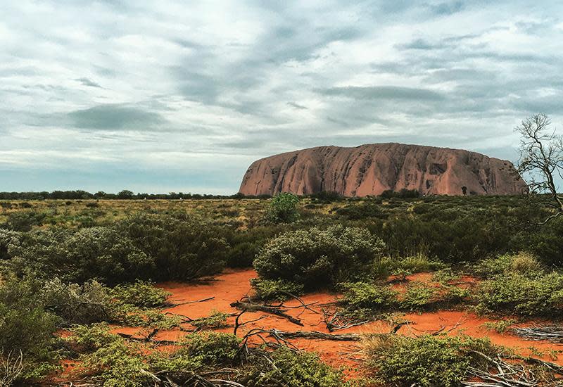 See Uluru at sunrise and sunset