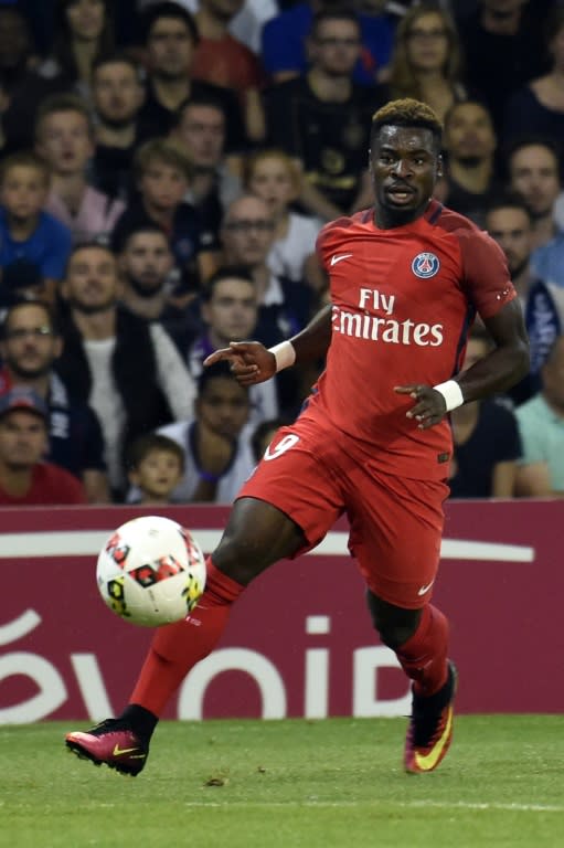 Paris Saint-Germain's Ivorian defender Serge Aurier in action against hosts Toulouse on September 23, 2016