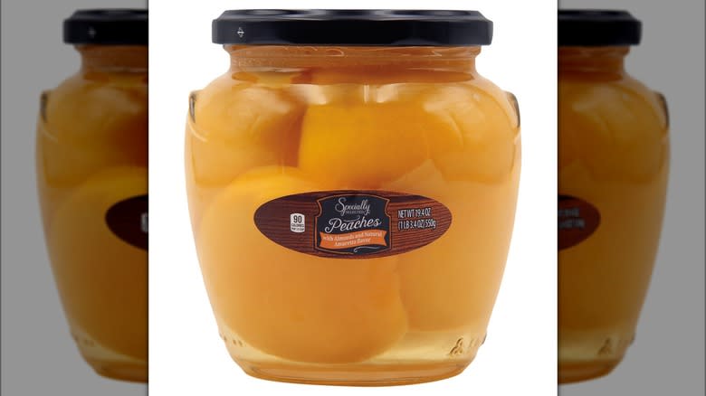 Aldi's specialty gourmet peaches