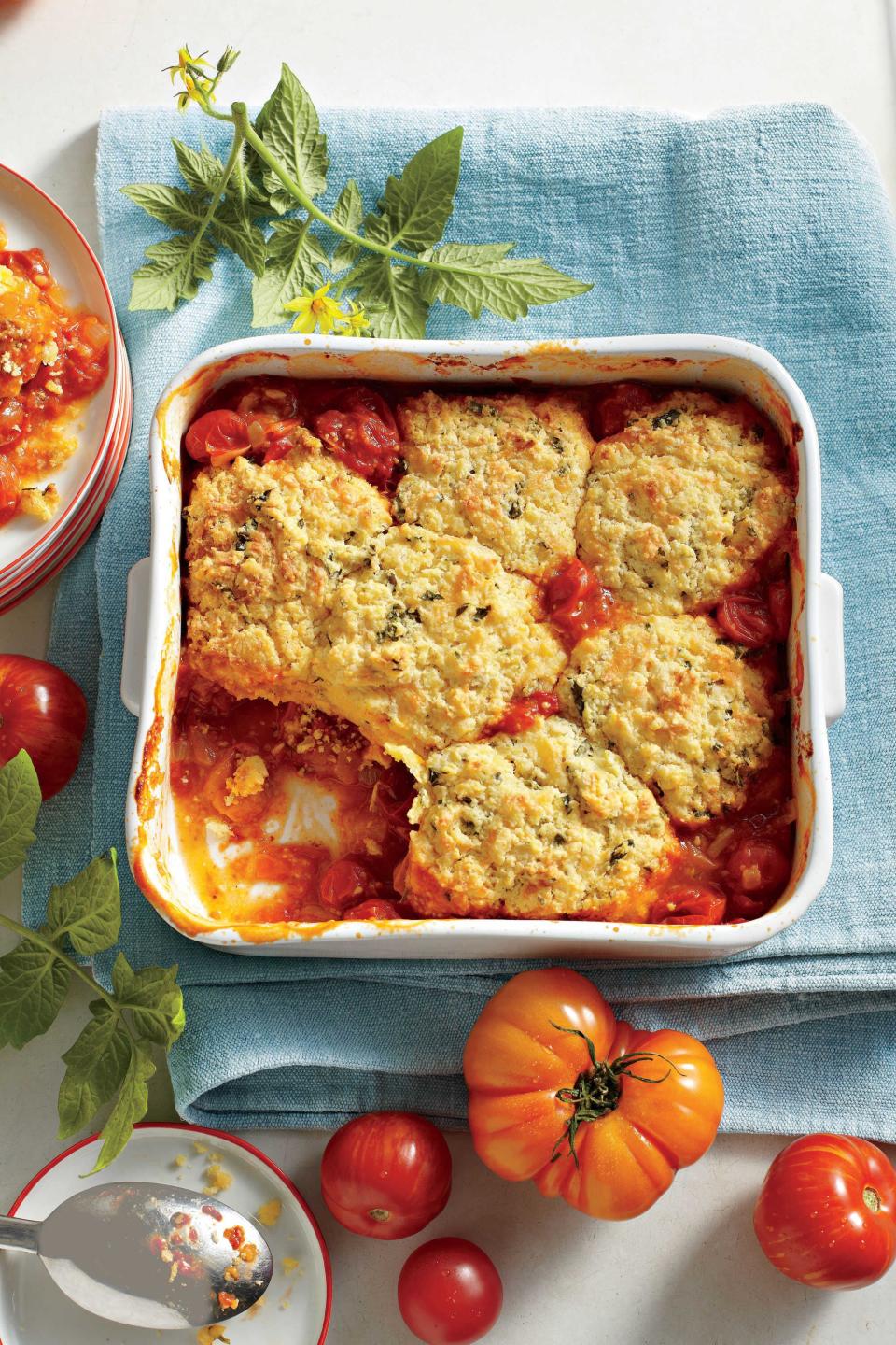 Savory Tomato Cobbler