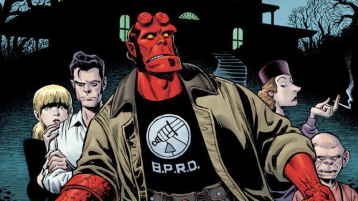  David Harbour as Hellboy/Hellboy creator Mike Mignola 