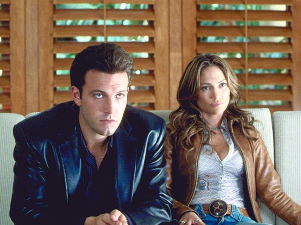 Ben Affleck and Jennifer Lopez in ‘Gigli' (Columbia/Revolution Studios/Kobal/Shutterstock)