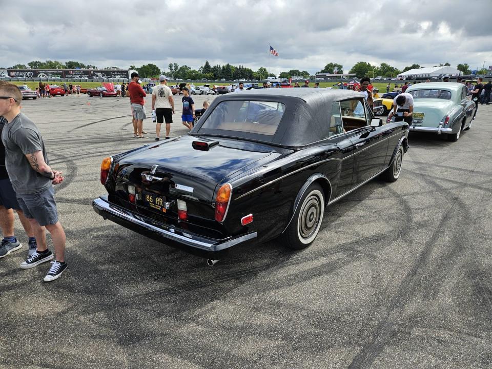 1986 rollsroyce corniche ii at m1 concourse vintage cars and coffee 2024