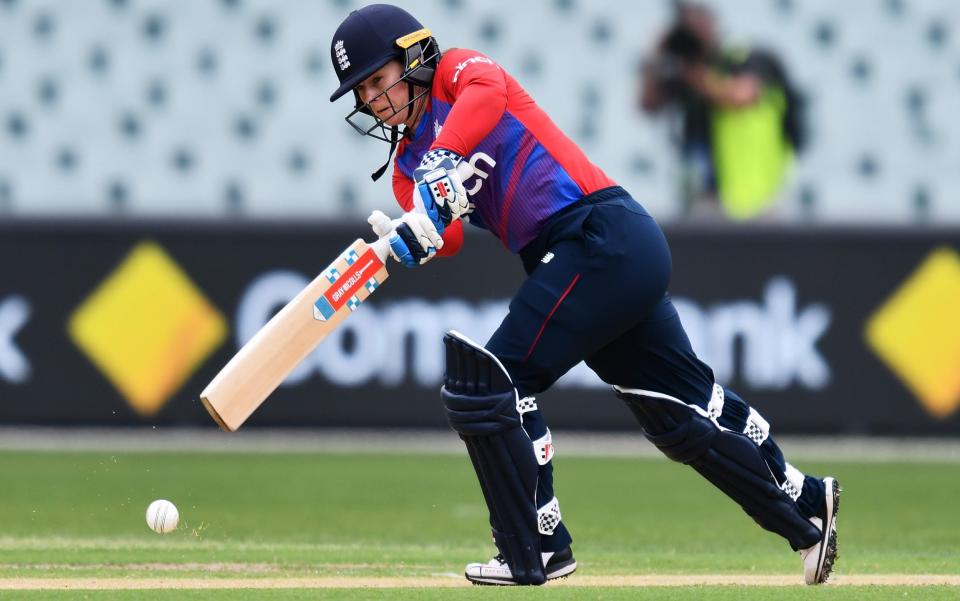 Tammy Beaumont of England bats during the second match in the Women's Ashes Series between Australia and England - Getty Images