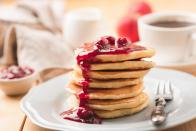 <p>Even boxed pancakes aren't always the fastest option. The most efficient way to enjoy pancakes even when you're busy is to make them ahead of time and then freeze them. You can just pop them in the toaster when you want to enjoy them later. </p>