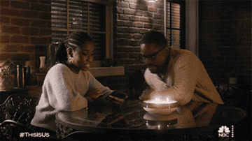 Deja and Randall in "This Is Us"