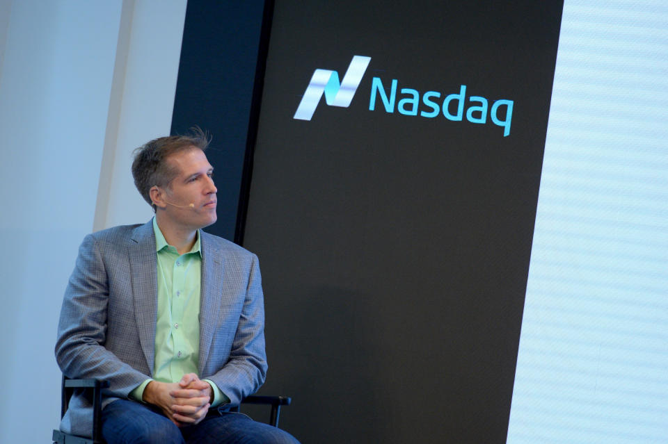 CEO & Co-founder of AppNexus Brian O'Kelley speaks onstage at the Behind The Scenes on the Fight Against Fraud panel presented by AppNexus during Advertising Week 2015 AWXII at Nasdaq MarketSite on September 30, 2015 in New York City.  (Photo by Andrew Toth/Getty Images for AWXII)