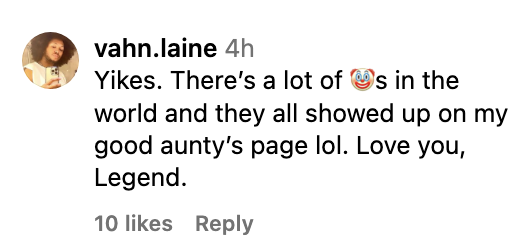 yikes there's a lot of clowns in the world and they all shoed up on my good aunty's page