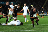 New Zealand beat France to win the 2011 IRB Rugby World Cup on October 23, 2011 at Eden Park in Auckland. It was the largest sporting event ever held in New Zealand. (Cameron Spencer/Getty Images)