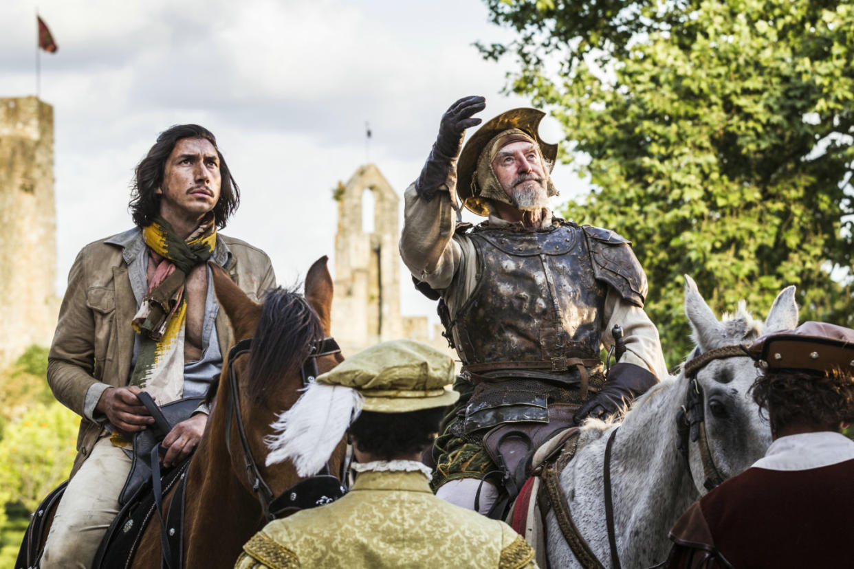 Adam Driver and Jonathan Pryce in <i>The Man Who Killed Don Quixote</i> (Sparky Pictures)