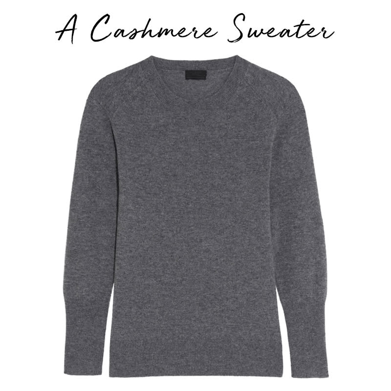 <a rel="nofollow noopener" href="http://rstyle.me/n/b3n4p5jduw" target="_blank" data-ylk="slk:Chenie Cashmere Sweater, J.Crew, $230The ultimate fall staple pairs with everything from denim to skirts to trousers.;elm:context_link;itc:0;sec:content-canvas" class="link ">Chenie Cashmere Sweater, J.Crew, $230<p>The ultimate fall staple pairs with everything from denim to skirts to trousers.</p> </a>