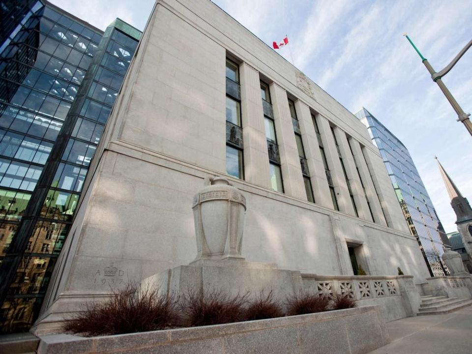  The Bank of Canada building in Ottawa.