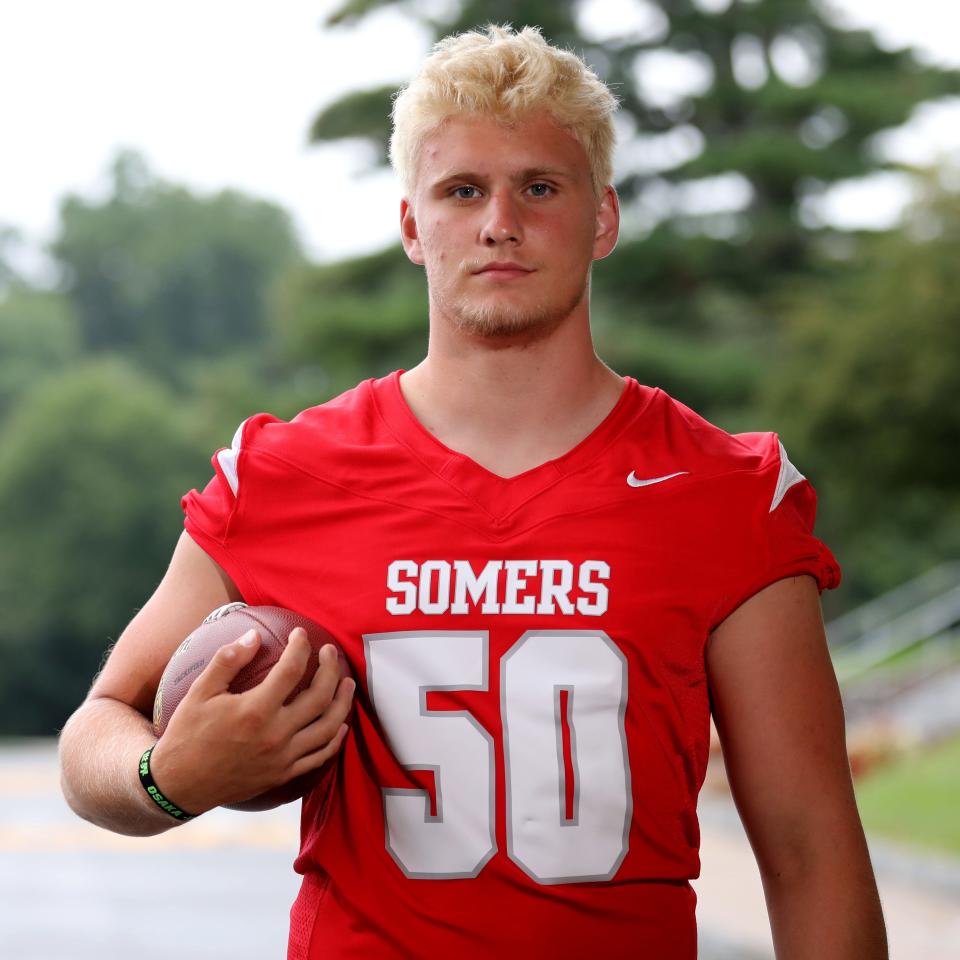 Ryan Cole, Sr., LB, Somers High School, photographed Aug. 24, 2023 for lohud Super 11.