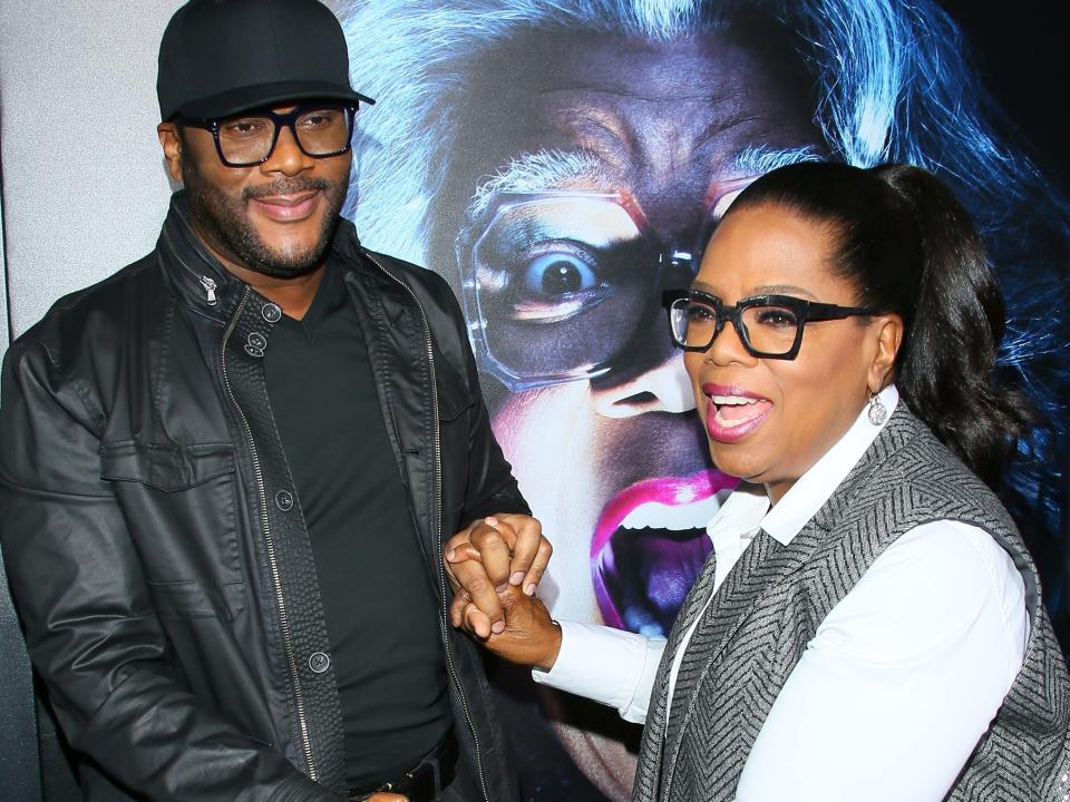 Tyler Perry and Oprah Winfrey.