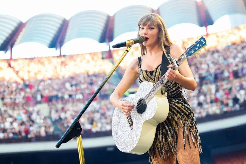 Taylor Swift performs in Italy