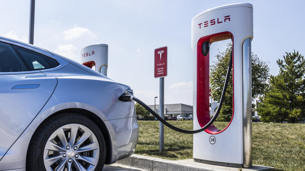 Lafayette - Circa September 2017: Tesla Supercharger Station.