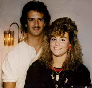 From left: Rob and Cheryl Pierson Cuccio in the 1980s.