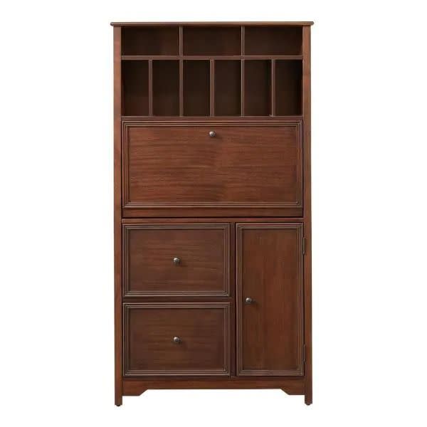 5) Bradstone Walnut Secretary Desk