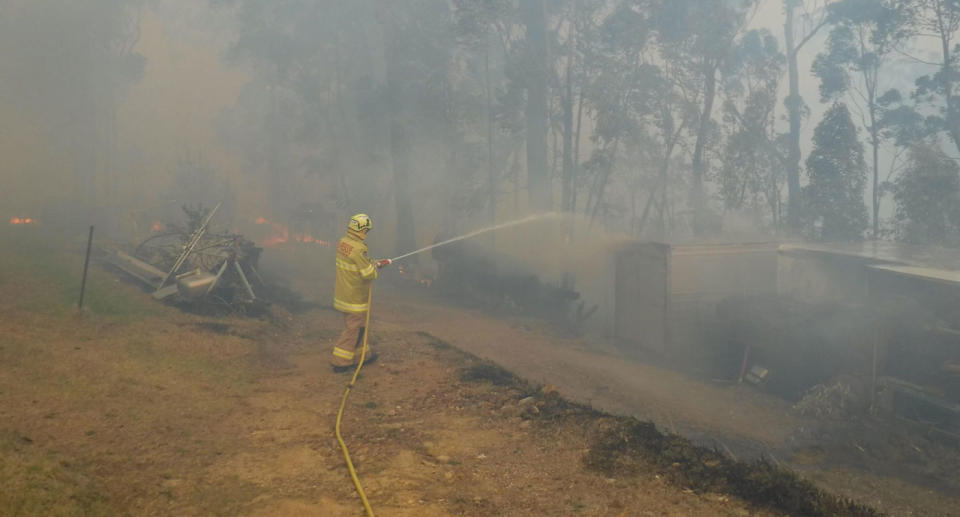 Jemma Paewhenua has paid tribute to the NSW Rural Fire Service for saving her family home in Milton on the state’s south coast during the recent winter bushfires. Source: Supplied/ Jemma Paewhenua