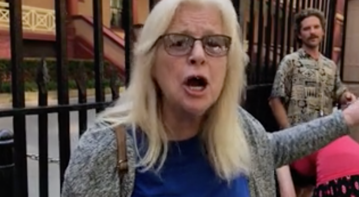 mother of bushire victims Vicky Crowe speaks to media outside NSW parliament on November 12, 2019.