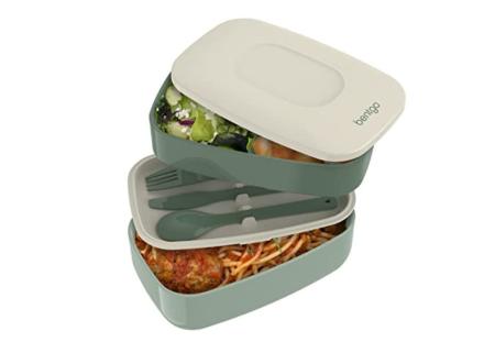 NBW Salad Lunch Box, 40 Oz Salad Container To Go, Bento Style Tray 