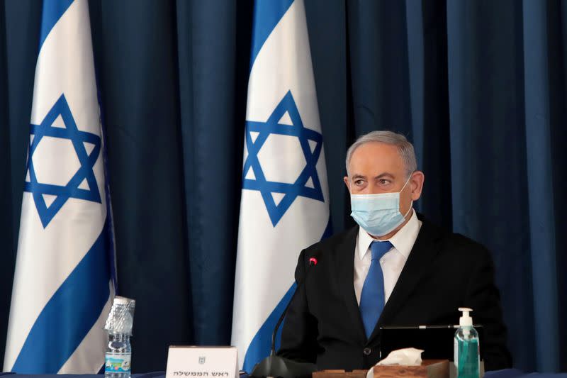 FILE PHOTO: Israeli Prime Minister Netanyahu holds a weekly cabinet meeting in Jerusalem